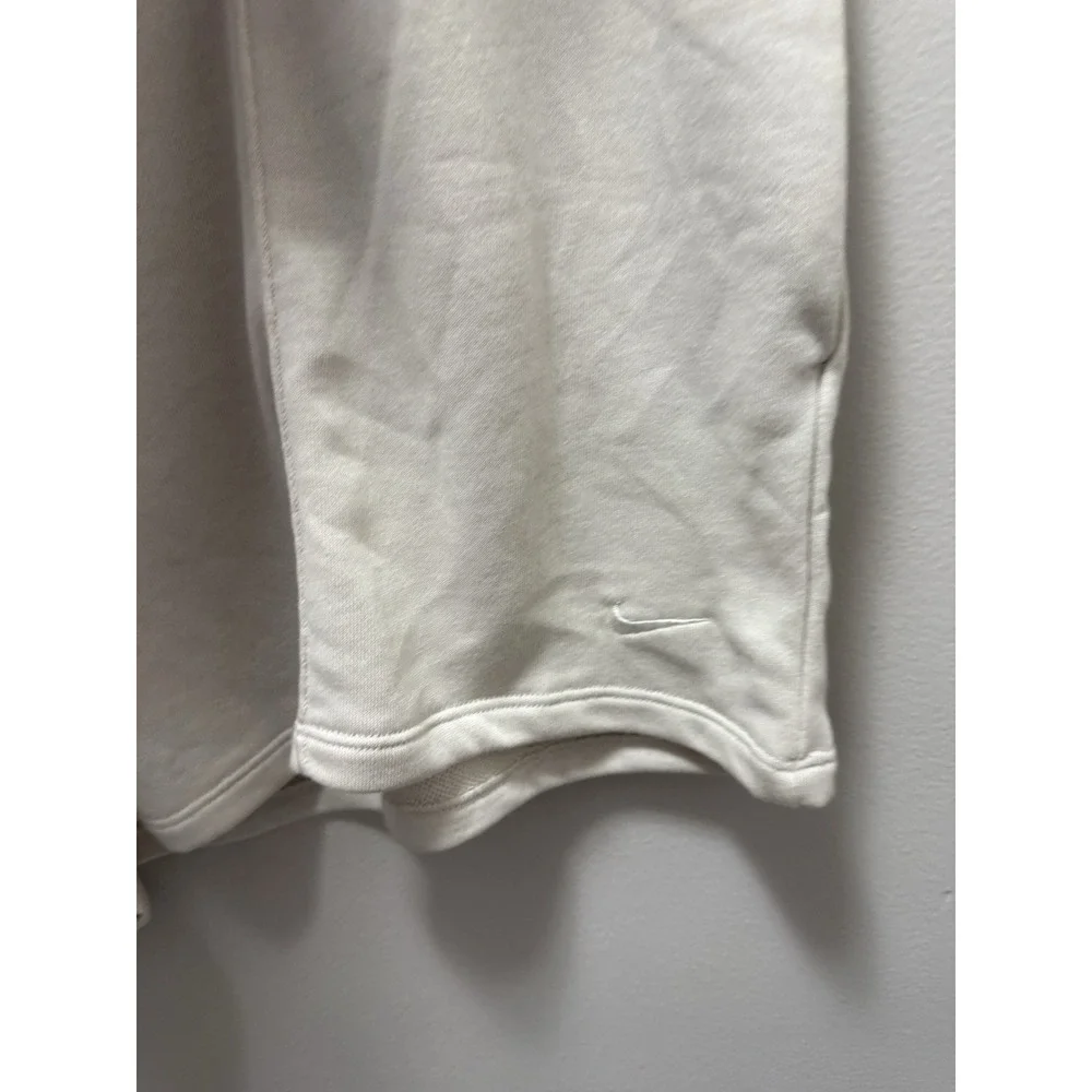 Nike Chill Terry‎ High-Waisted Shorts Women 3XL Tall Ivory/Cream NWT Flaw